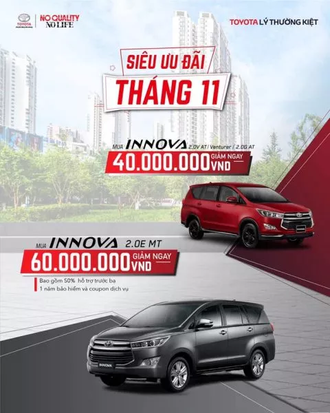 Chương Trình Khuyến Mãi Toyota