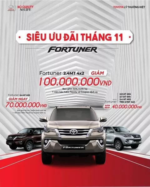 Chương Trình Khuyến Mãi Toyota