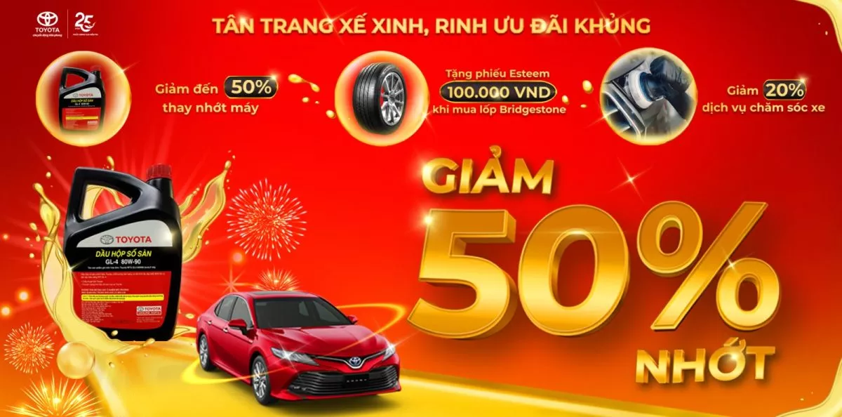 You Are Currently Viewing Giảm Đến 50% Thay Nhớt Máy Xe Toyota: Tân Trang Xế Xinh, Rinh Ưu Đãi Khủng Cùng Toyota Lý Thường Kiệt