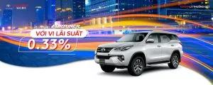 Read More About The Article Mua Xe Fortuner Trả Góp Lãi Suất Ưu Đãi Chỉ 0.33% / Tháng Tại Toyota Lý Thường Kiệt? Giá Lăn Bánh Xe Fortuner 2019?