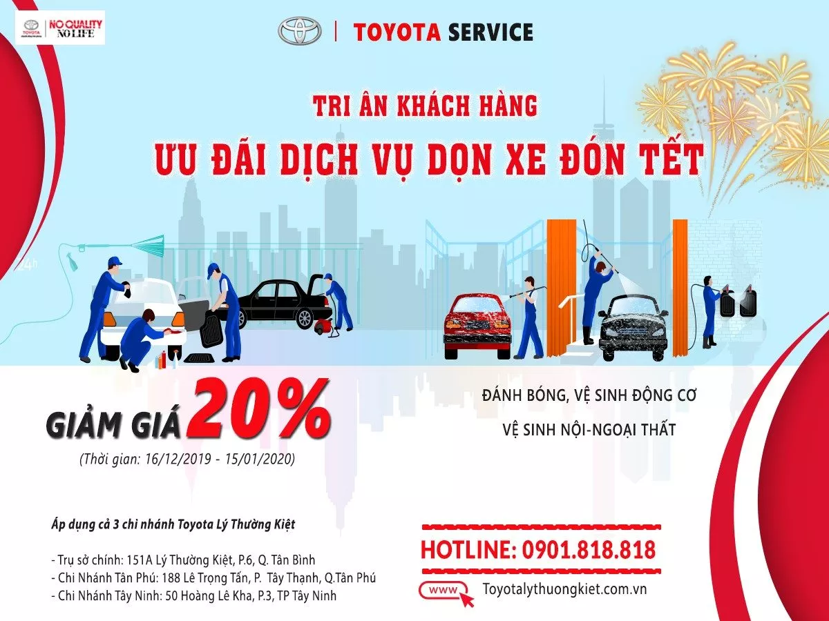 You Are Currently Viewing Ưu Đãi 20% Dịch Vụ Làm Đẹp Xe Đón Tết Sang