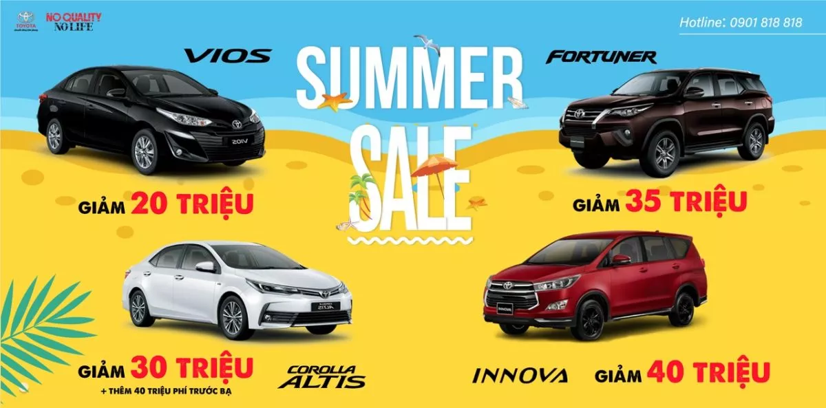 Read More About The Article Xe Toyota Summer Sales – Xe Toyota Siêu Ưu Đãi Đón Hè!