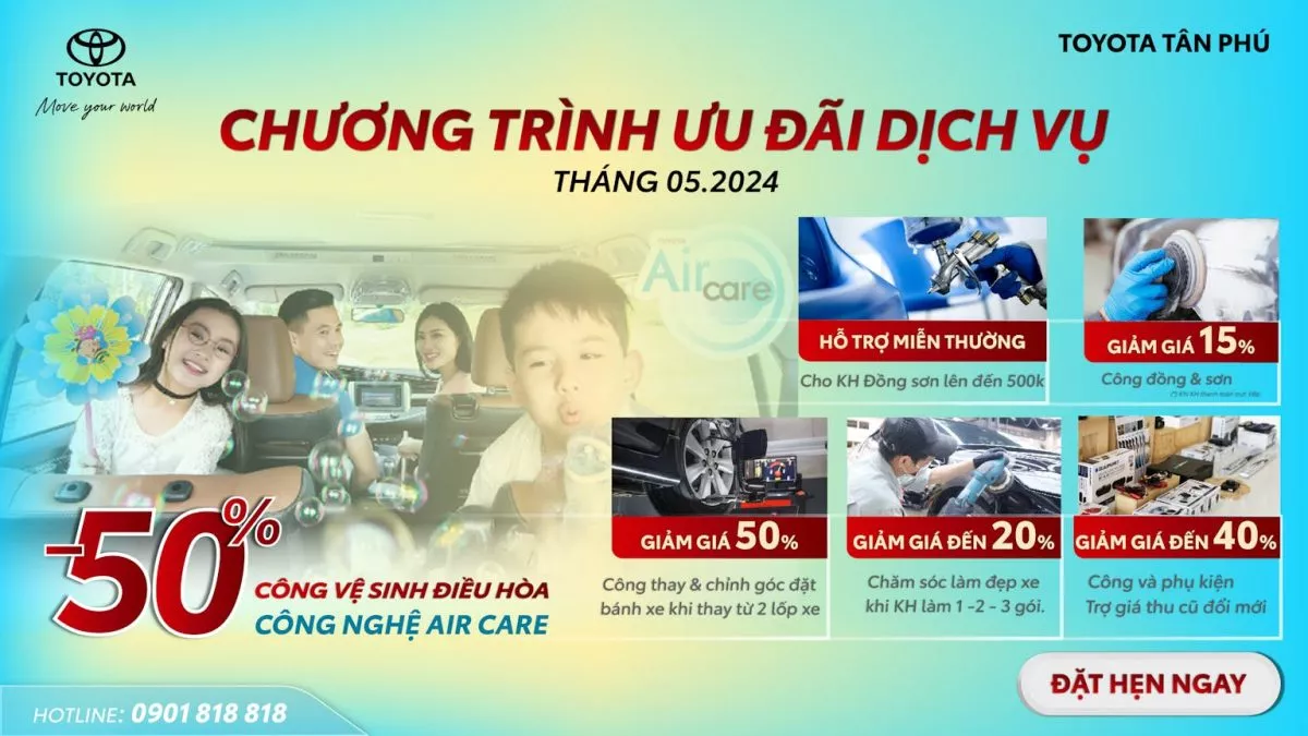 You Are Currently Viewing Ưu Đãi Ngập Tràn – Chăm Sóc Dễ Dàng Cùng Toyota Tân Phú