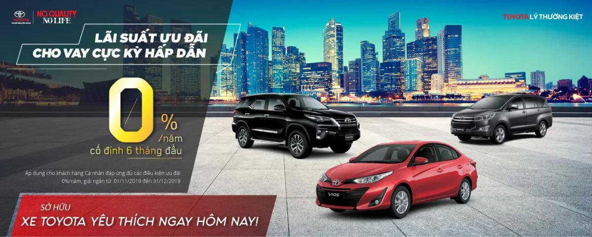 Read More About The Article Mua Xe Toyota Trả Góp Lãi Suất Chỉ 0% / Năm (Cố Định 6 Tháng Đầu) Tại Đại Lý Xe Toyota Lý Thường Kiệt