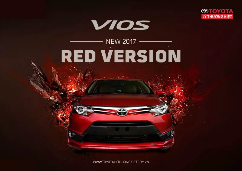 Toyota Vios 2017 Red Độc Quyền Tại Toyota Lý Thường Kiệt Tặng Iphone 7