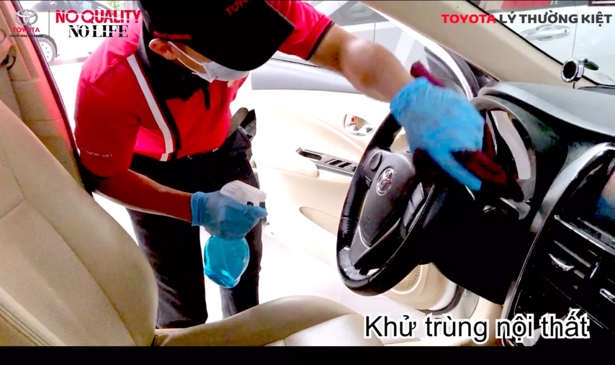 Cùng Xe Toyota Chống Dịch Corona: Toyota Lý Thường Kiệt Chủ Động Phòng Chống Dịch Bệnh Covid-19 Bảo Vệ An Toàn Cho Khách Hàng