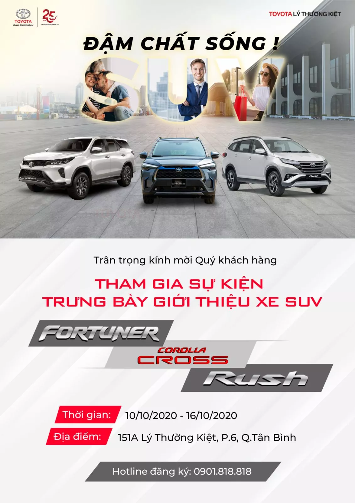 Thư Mời Tham Dự Sự Kiện Trưng Bày Và Giới Thiệu Xe Suv Tại Toyota Lý Thường Kiệt