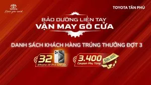 Read More About The Article Xin Chúc Mừng Các Khách Hàng Trúng Giải Coupon Chương Trình “Bảo Dưỡng Liền Tay, Vận May Gõ Cửa” – Đợt 3