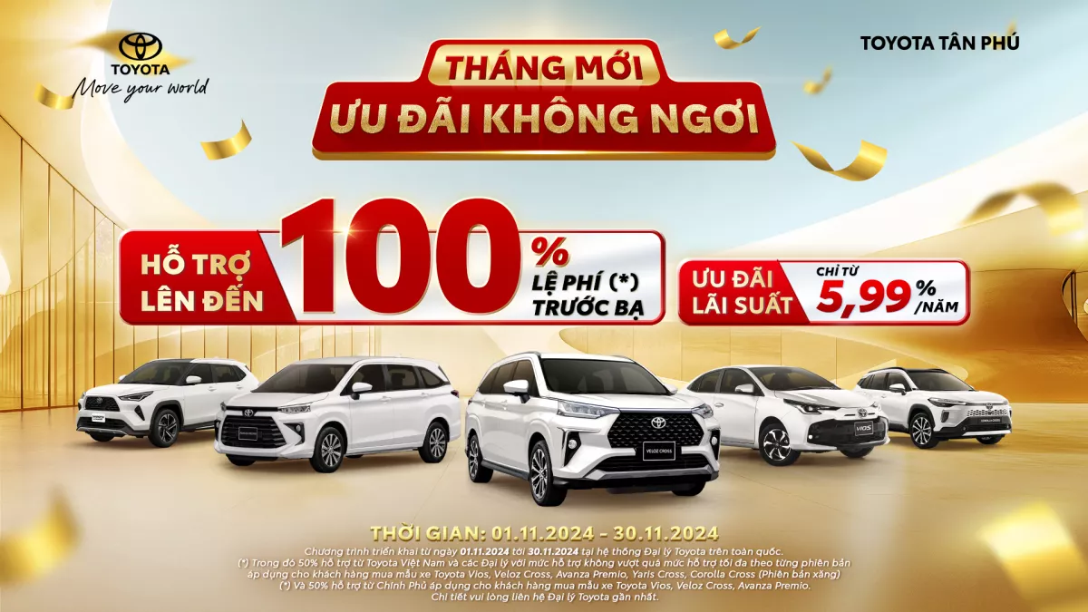 You Are Currently Viewing ✨ Tháng 11 Ngập Tràn Ưu Đãi – Lái Xế Mới Toyota​ ✨