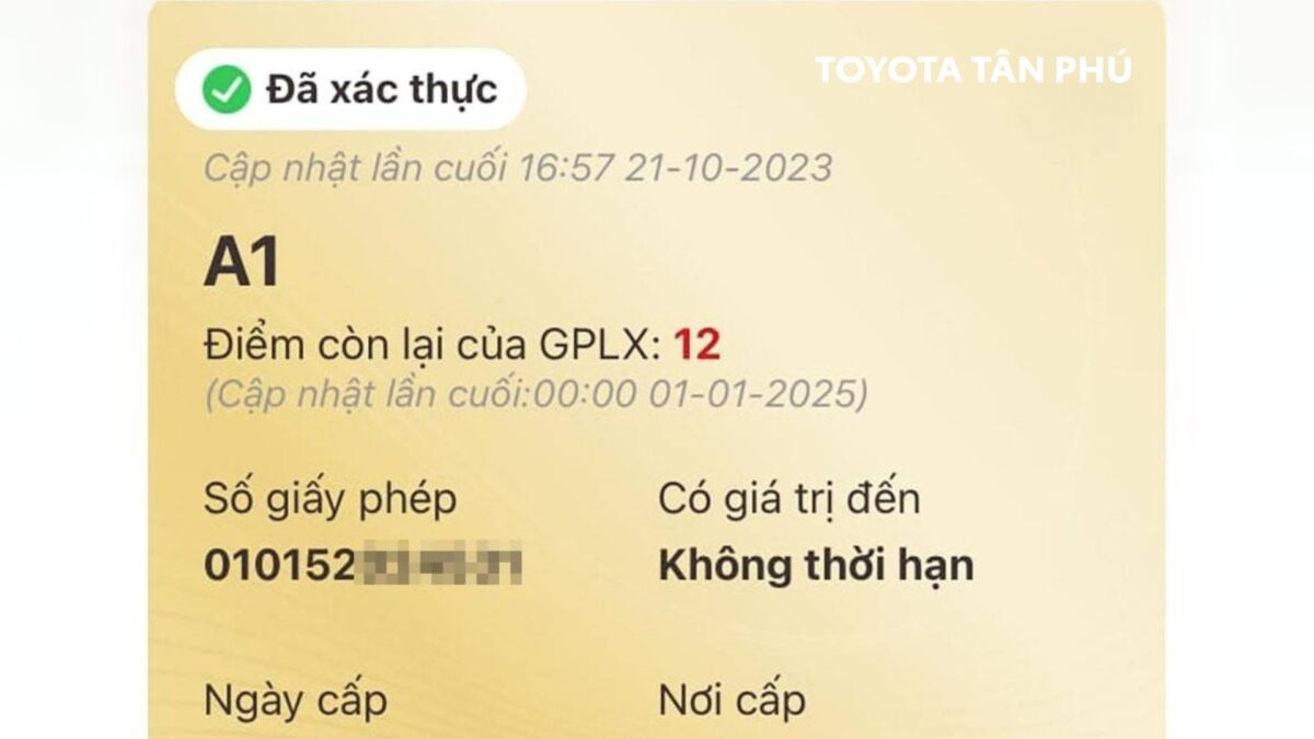 Quy định về Điểm trên giấy phép lái xe