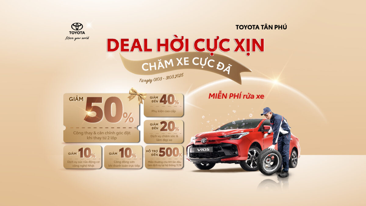 Ưu đãi bảo dưỡng Toyota