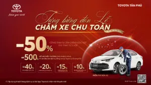 Read More About The Article 🎉 Tưng Bừng Đón Lễ – Chăm Xe Chu Toàn Tại Toyota Tân Phú! 🎉