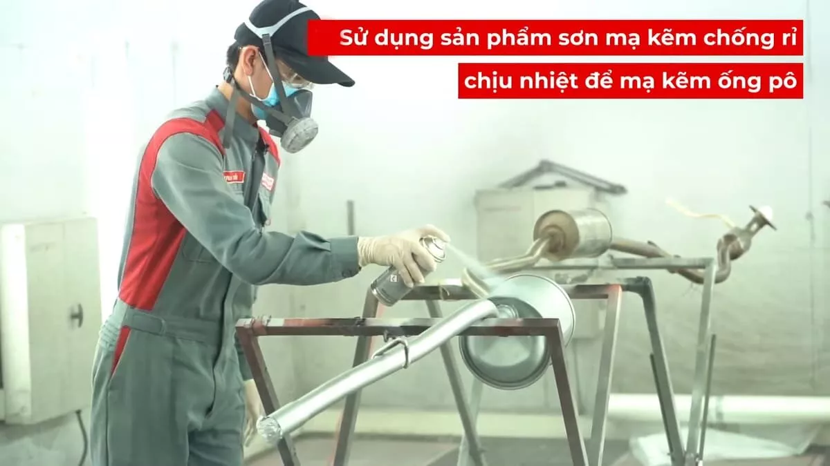Tiến Hành Sơn Mạ Kẽm Ống Sả