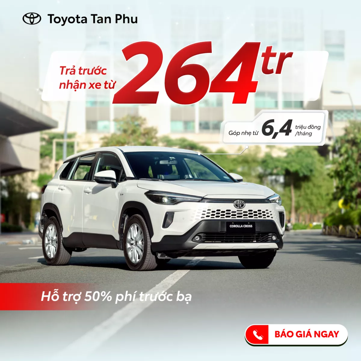 Corolla Cross 2025 – Ưu Đãi 50% Phí Trước Bạ, Kèm Lãi Suất