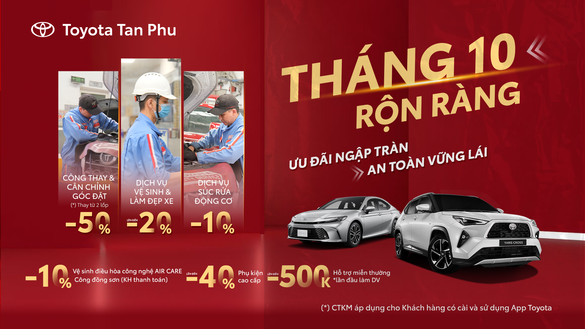 Ưu Đãi Ngập Tràn Khuyến Mãi Dịch Vụ Toyota Tân Phú