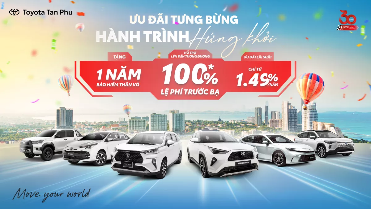 Mua Xe Toyota Với Giá Ưu Đãi Tốt Nhất – Tổng Ưu Đãi Lên Đến 150 Triệu Đồng