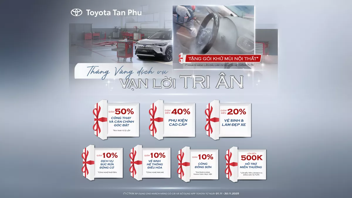 Read More About The Article Deal Chồng Deal: Ưu Đãi Cực Lớn & 644 Phần Quà Đang Chờ Bạn Tại Toyota Tân Phú!