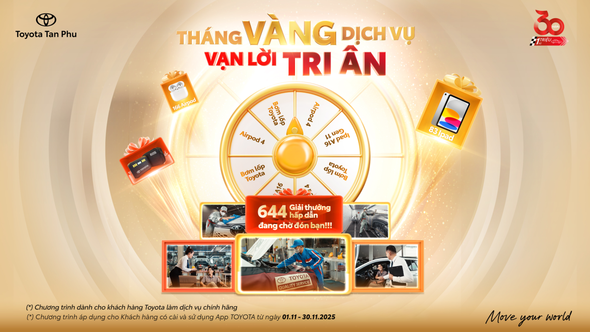 ưu đãi bảo dưỡng Toyota