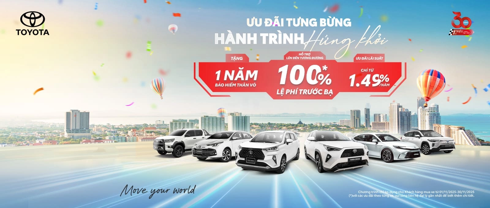 Toyota Tân Phú 73 Banner Khuyến Mãi Toyota 11-2025