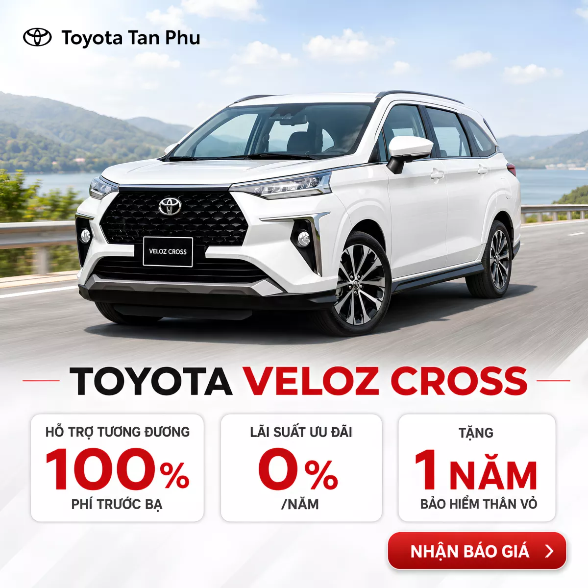 Ưu đãi Toyota Veloz Cross kèm khuyến mãi