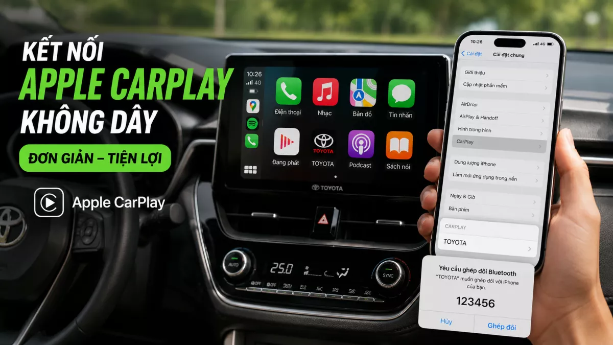 Cách Kết Nối Apple Carplay Và Android Auto Không Dây Đơn Giản Nhất 3 Kết Nối Apple Carplay Và Android Auto